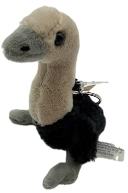 Cornelißen Strauß H 15 cm Kuscheltier Schlüssel Anhänger Schwarz Plüschtier Vogel Stofftier Kinder Geschenk