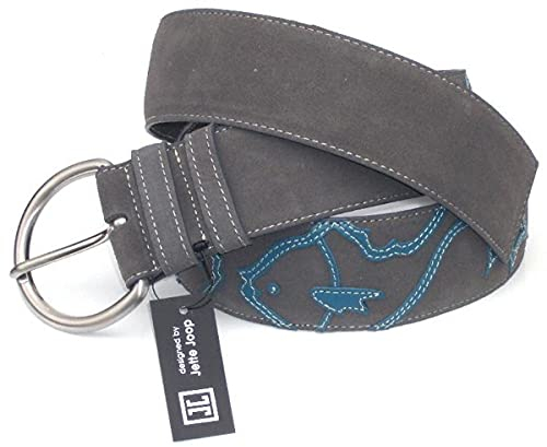 JETTE JOOP Designer Gürtel Koi - Farbe: Grau/Petrol 85cm