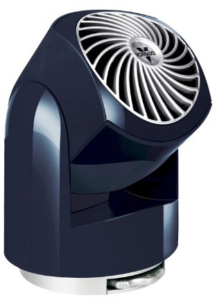Vornado Flippi V6 Compact Air Circulator Fan, Quiet Portable Travel Fan for Desk or Bedroom, Adjustable Head, 2 Speeds, Midnight