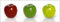 Kunstdruck Fotodruck Obst Apfel Küchenbild 95 x 33 cm