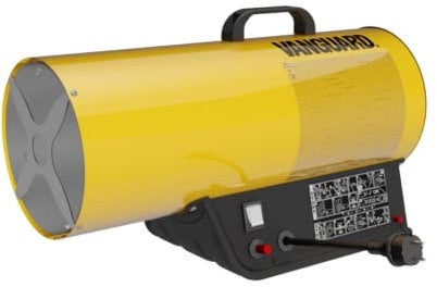 iperbriko Generatore Aria Calda GAS33M 33 KW - 15.500/28.400 Kcal/h, Giallo, Portatile, Accensione piezoelettrica