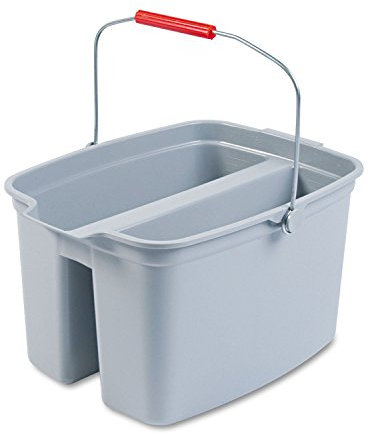 Rubbermaid Doppeleimer, 18 Liter, PP, grau 0086876194098