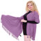 CJ Apparel Mauve Einfarbiges Design Stola Schal Umschlagtuch Schultertuch Tuch Neu