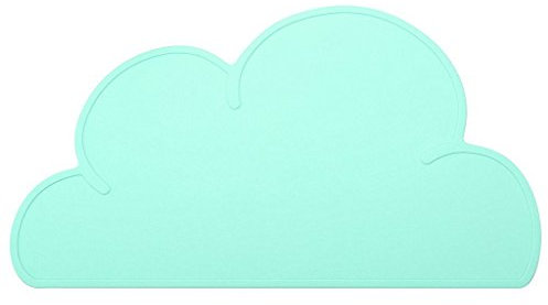 Addfun®Kids Silikon Wolke Platzdeckchen Non Slip Tischset Schutz Speise Dekoration tragbar Baby Tischsets,Hellgrün