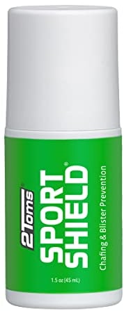 2Toms SportShield Roll-On – Anti-Scheuer- & Blasenschutz, wasserfest, schweißresistent, verhindert Blasen & Hautirritationen (45 ml)