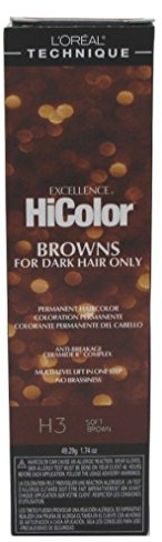 Loreal Excellence HiColor H03 Tubo suave marrón 1.74oz