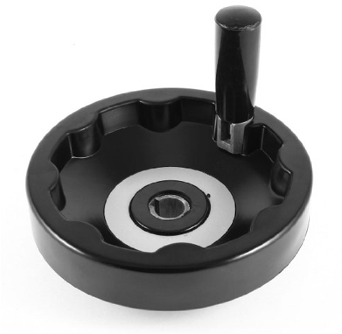 sourcing map Drehbank Fräsmaschine drehbare Handgriff 16mm x 150mm Handrad schwarz de DE de