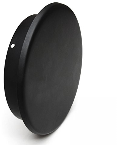 raik Rauchrohr/Ofenrohr Blindkappe 120 mm Durchmesser 0,6 mm Stahlblech Schwarz SH023-120-sw