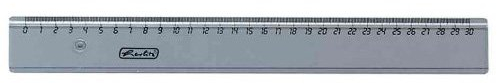 Herlitz Lineal aus transparenter Kunststoff, 30 cm