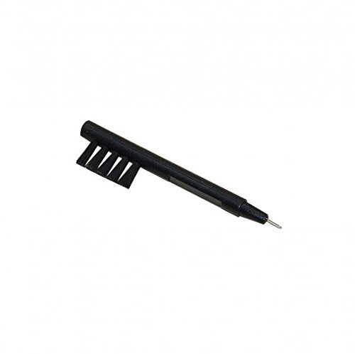 Vinmax Hearing Aid Cleaning Black Brush with Wax Cleaning Loop & Battery Magnet