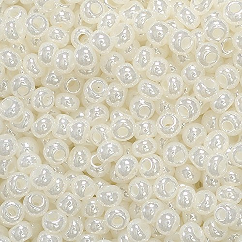 Knorr Prandell Rocailles 2,5 mm Böhmische Glasperlen, wollweiß