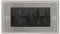Double Brush Wallplate | steel