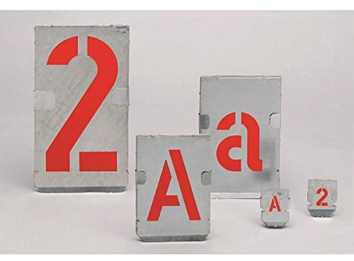 LEMAX® Signierschablonen, Zinkblech, Ziffern - Set = Satz mit Ziffern 0-9 (10 Stk.) 0x20mm