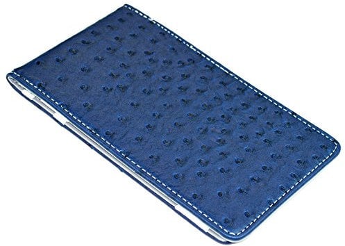 On Par Premium Golf Scorecard Holder - Ostrich, Navy/Grey