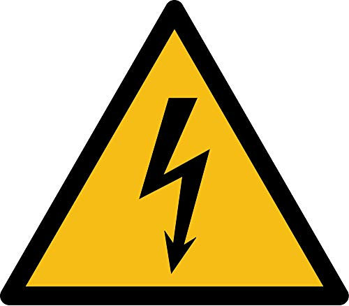 Autocollant vinyl - Danger électrique - L.200mm x H.200mm