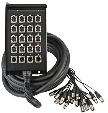 Pulse DP31033 15 m XLR Multicore Audio/Video Cable Assembly - Black