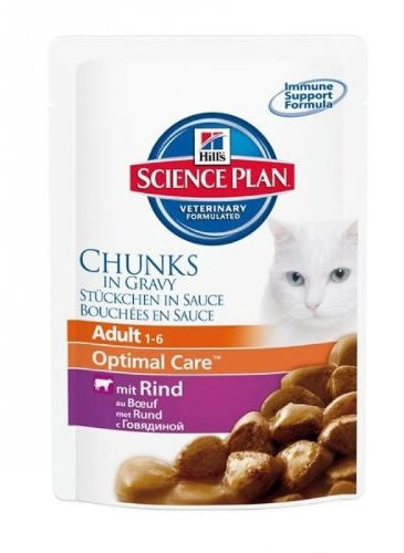 Hill's | Science Plan Optimal Care mit Rind | 12 x 85 g