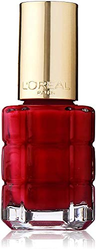 L'Oréal Paris Color Riche Colore ad Olio Smalto per Unghie, Arricchito da Olii Preziosi, 554 Carmin Parisien