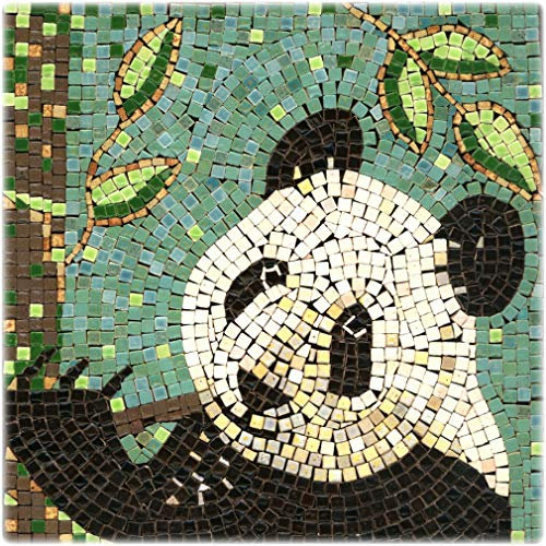 Réalisez Votre Projet DIY avec Notre Kit de Mosaïque en Céramique, Carré de 20cm Panda
