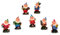 7 Gartenzwerge Garten Figuren 9cm Zwerge