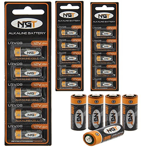 15 LRV08 12v alkaline batteries for bite alarms etc