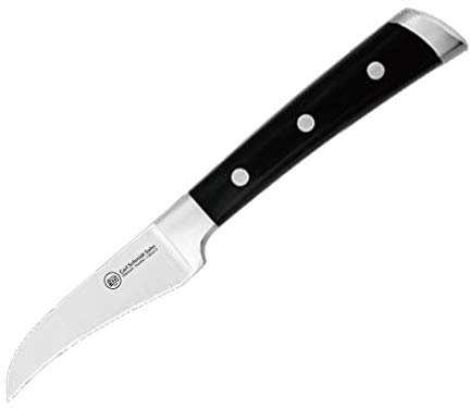 Carl Schmidt Sohn 038083 Herne Schälmesser 7 cm, 18/10 Edelstahl, schwarz, 14 x 8,30 x 1,4 cm