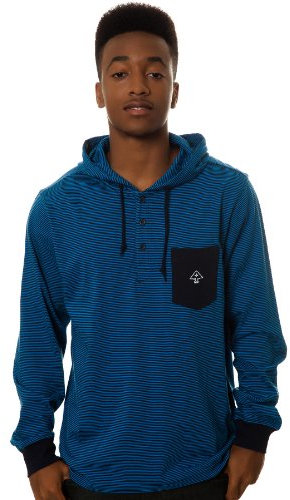 LRG Herren Core Collection Pullover Henley, Navy, Klein