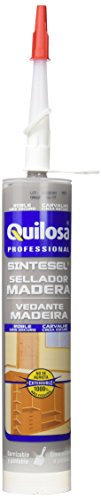 Quilosa Sintesel - Sellador en base acuosa para juntas de madera, color gris oscuro