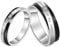 JewelryWe Schmuck 1 Paar Edelstahl Partnerringe, You Are Always in My Heart Gravur, Freundschaftsringe Eheringe Trauringe Verlobung Ringe Band, Schwarz Silber