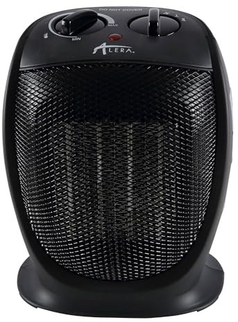 Alera Ceramic Heater, 1,500 W, 7.12 x 5.87 x 8.75, Black