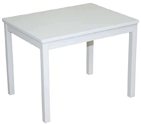 roba Kindertisch, Tisch weiß zum Spielen, Basteln & Malen im Kinderzimmer, HxBxT: 51x66x50 cm
