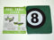 SGL Billardtisch-Abdeckung für 8 ft Tisch mit 8 Ball Design - Green, Vinyl, Wasserfest, Abdeckplane für Poolbillardtisch