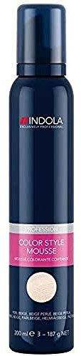 Indola Color Style Mousse pearl beige, 1er Pack, (1x 200 ml), Orange