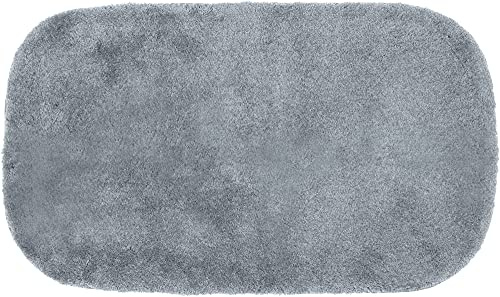 Erwin Müller Badematte, Badteppich Kefalonia rutschhemmend hellgrau Größe 80x150 cm - für Fußbodenheizung geeignet, dichter, Flauschiger Floor (weitere Farben, Größen)