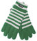 EEM Strick Handschuhe BREMEN mit Thinsulate Thermofutter aus Polyester, Strickmaterial aus 100% Baumwolle, Fußball; grün-weiß, XL