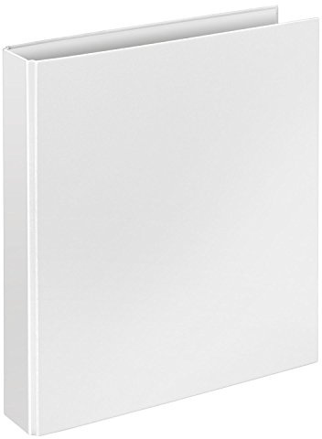 Veloflex 4148090 Ringordner Basic, Ringbuch, Ordner, DIN A4, 274 x 315 x 42, 4-Ring-Mechanik, weiß