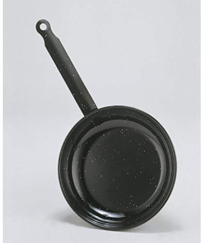 Garcima 20128 La Ideal_Sartén Poco Profunda esmaltada, 28 cm, Acero aleado, Negro