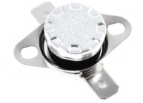 sourcing map KSD301 AC 250V 10A 125C Celsius NC Temperaturschalter Thermostat