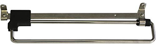 Grimme Modell B Kleiderstange ausziehbar (Schrankgarderobe), 40 x 60 x 400 mm Kleiderbügelhalter mit Teleskopstange Stahl vernickelt