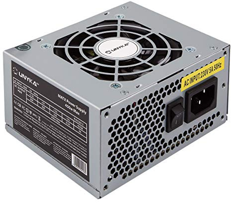 UNYKAch SFX 450W unidad de - Fuente de alimentación (450 W, 230 V, 50/60 Hz, 20 A, 23 A, 20 A)
