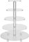 Jusalpha ® 5-Tier Acrylic Round Wedding Cake Stand/ Cupcake Stand Tower/ Dessert Stand/ Pastry Serving Platter/ Food Display Stand (5 Tier)
