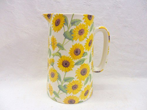 Heron Cross Pottery sunflower design 2 pint jug