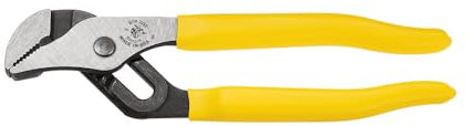 Klein Tools D502-6 Pump Pliers, Dipped 6-Inch Tongue and Groove, Yellow