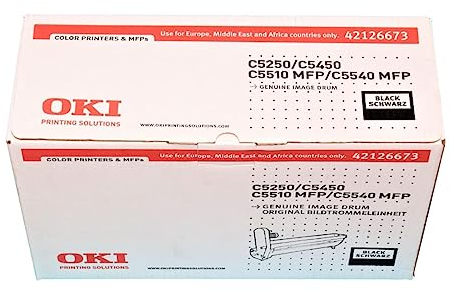 OKI 42126673 Trommeleinheit für Laserdrucker C5250 C5450 C5510 MFP C5540 MFP, schwarz