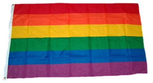 Fahne/Flagge Regenbogen NEU 90 x 150 cm Flaggen