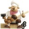 KWO Olbernhau 21616 Räuchermännchen Kantenhocker Bäcker, 17 cm