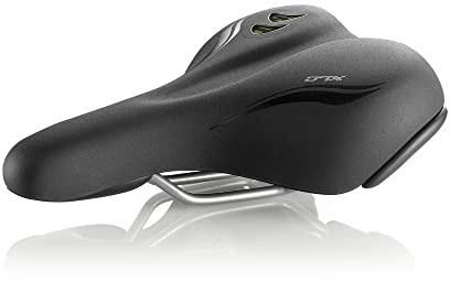 XLC Unisex - Adult Touring/City Bike Seat Saddle, All Season SA-A24, Black, 260 x 200 mm