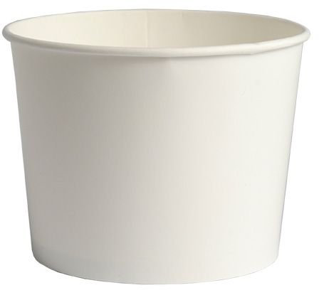 Papstar 1100 Eisbecher Pappe rund 500ml Ø 11x8,3cm weiss (95268)