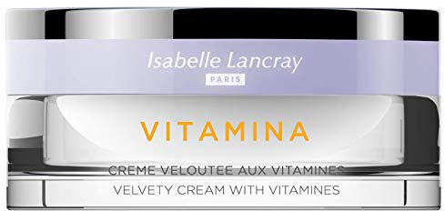 Isabelle Lancray Reichhaltige Pflege-Creme für spröde und rissige Haut I Feuchtigkeitscreme Vitaminia Veloutée mit UV-Schutz und Vitaminkick, 50ml