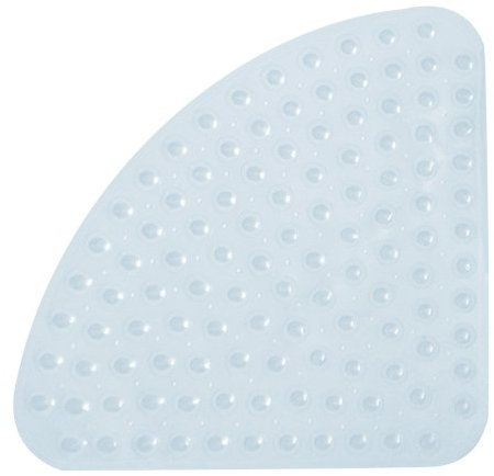 DUSCHEINLAGE DUSCHMATTE ANTIRUTSCHMATTE 54cm x 54cm transparent Vinyl shower mat für Eckduschen